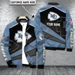 Kansas City Chiefs Bomber Jacket Denim Hex Custom Unisex Model