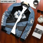 Kansas City Chiefs Bomber Jacket Denim Hex Custom Unisex Model