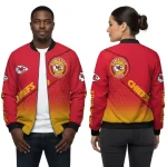 Kansas City Chiefs Bomber Jacket Red Yellow Custom Unisex 2