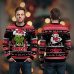 Kansas City Chiefs Grinch Love Christmas Sweater NFL Holiday